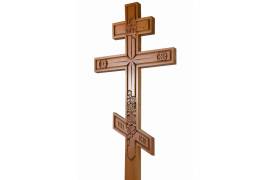 Крест Цветы 120мм (сосна)